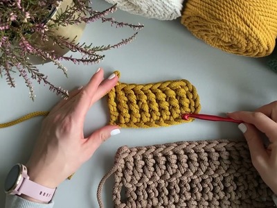 Double triple crochet stitch video, how to do a double triple crochet stitch