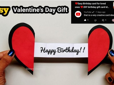 ❤️Easy Birthday card for loved ones ❤️.DIY birthday gift card ideas