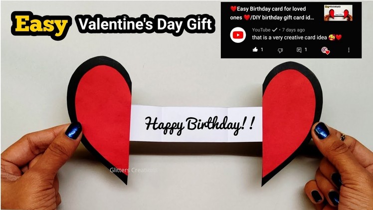 ❤️Easy Birthday card for loved ones ❤️.DIY birthday gift card ideas