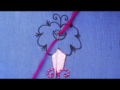 Elegant flower embroidery designs - hand embroidery for beginners - step by step embroidery tutorial