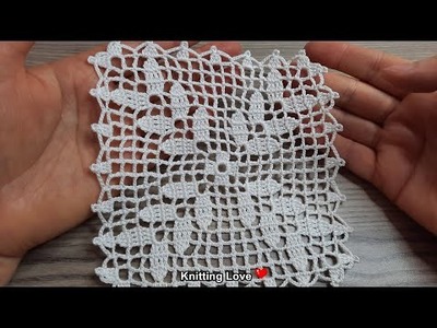 FANTASTIC ????Very Beautiful Flower Crochet Pattern * Knitting Online Tutorial for beginners Tığ işi
