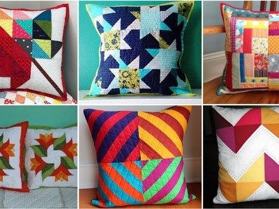 ????Gorgeous and elegant unique quilted patchwork cushions cover by pop up fashion ????