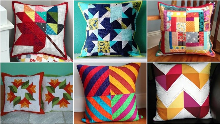 ????Gorgeous and elegant unique quilted patchwork cushions cover by pop up fashion ????