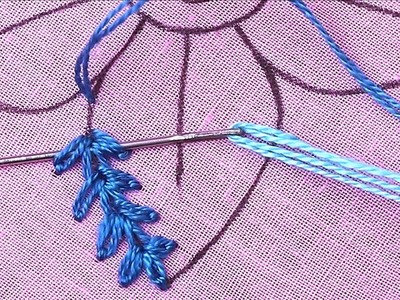 Hand Embroidery New Year Special Beautiful Romanian Macrame Stitch Flower Design Easy Tutorial