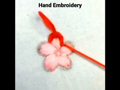 Hand Embroidery Part 2.Easy Embroidery Woven Flower.How To Make Flower For Beginners.DIY Hand Craft