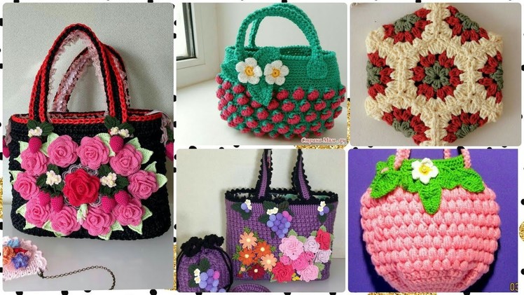 Hand Made Crochet Bags Designs Patterns Ideas--Classy Crochet Patterns For Hand Bags