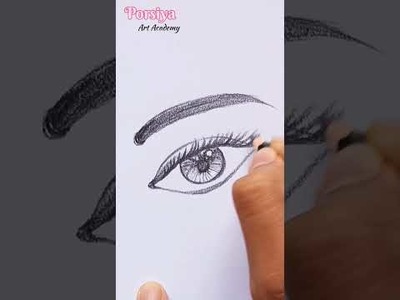 How easy to draw very simple eye drawing#shorts #drawing #sketch #trending #Pencil Drawing