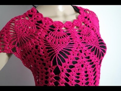 How to crochet blouse written pattern in description