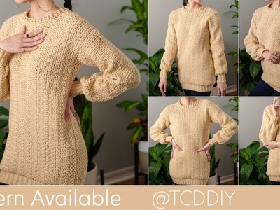 How to Crochet: Classic Sweater | Pattern & Tutorial DIY