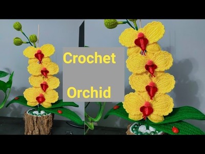 How to crochet orchid flower || crochet orchid (part 3 ) ||