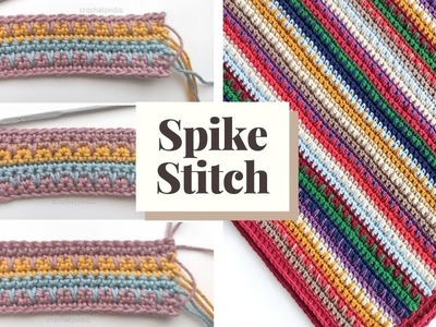 How to Crochet Spike Stitch + Free Baby Blanket Pattern!