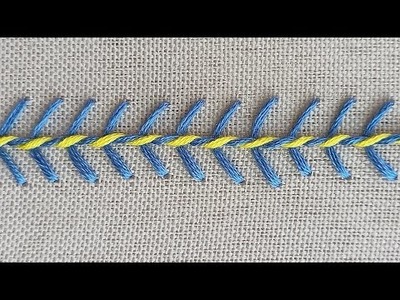 How To Do Whipped Fly Stitch Hand Embroidery#handembroidery for beginners#shorts