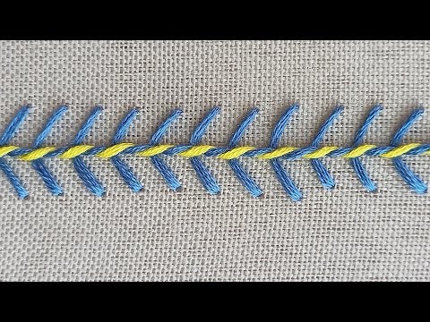How To Do Whipped Fly Stitch Hand Embroidery#handembroidery for beginners#shorts