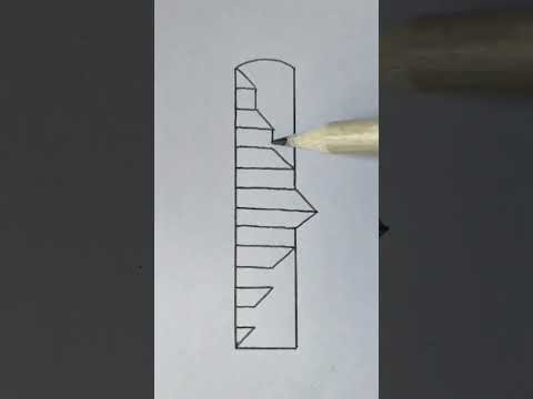 How to Draw a 3D Ladder - 3D Trick art on paper