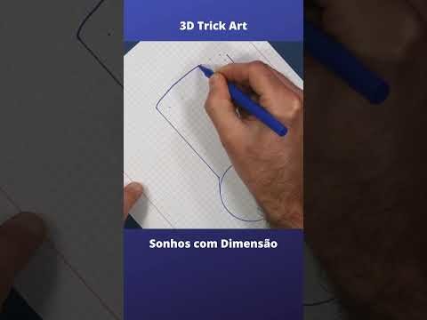 How to Draw a Cylinder   3D Trick art on Graph paper #shorts