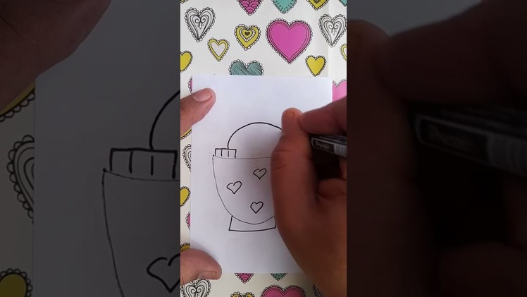 How to Draw Valentine Day #shorts