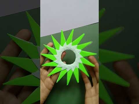 How to fold 15-Spade Origami Ninja Star || Origami Ninja Star #shorts #diy #artandcraft