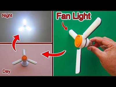 How To Make A Fan Light At Home | Homemade Ceiling Fan Light | Mini LED Fan Light DIY| Fan Light DIY