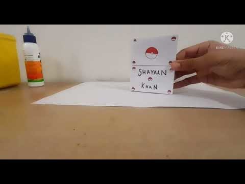 How to make a Pokemon card binder from paper | DIY Pokemon card holder from paper and glue