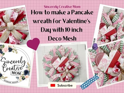 How to make a Valentine pancake wreath