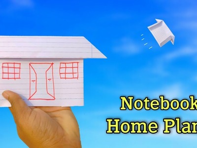 How to make notebook home plane, new flying home plane, notebook paper airplane,simple and different