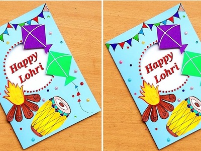 Lohri card making.Makar Sankranti Card.Pongal Card.DIY Lohri Greeting card.Greeting card