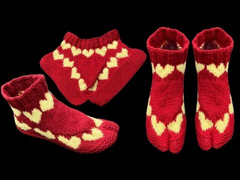 New Knitting Pattern For Ladies Socks.Shoes.Jurab.Jutti.Slippers.Booties.Anguthe Wali Socks # 197