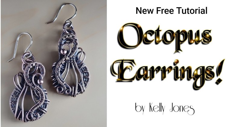 Octopus wire-wrap earrings tutorial.