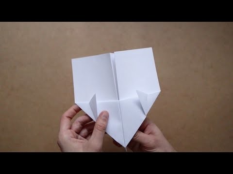 Papierflieger falten der weit fliegt -  Anleitung. Tutorial