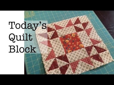Quilt block today is “robbing peter to pay paul” -  sew along with me