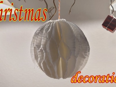 #shorts SNOWBALLS- Christmas decorations- home decor #papersnowballs #papercupcaketojdecor #toypapir