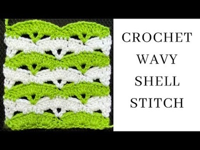 Simple Crochet Wavy Shell Stitch
