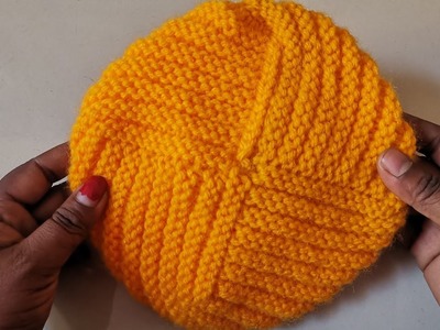 Super easy cap knitting design for baby.baby topi ka design.topi banane ka tarika