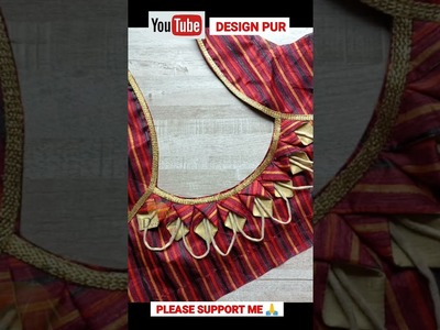 Very styles blouse back neck design || cutting and stitching ||Blouse design || @Design pur #shorts