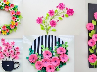 5 best wall hanging craft ideas | beautiful wallmate with paper | paper craft wall hanging ideas
