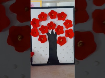 Amazing paper tree wallmate. easy paper craft. wall hanging carft. paper craft for home decoration!!