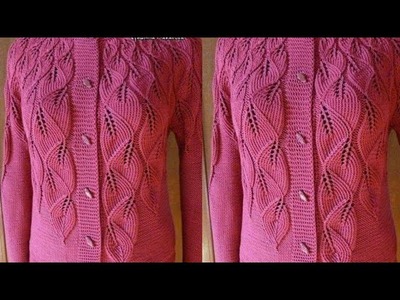 Beautiful Hand Knitting Cardigan Design for Women