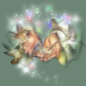Birds In Gods Hands Cross Stitch Pattern***L@@K***Buyers Can Download Your Pattern As Soon As They Complete The Purchase