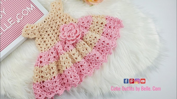 Crochet Baby Dress Tutorial, How to Make a Crochet Baby Dress, Crochet Pattern, Baby Dress Tutorial