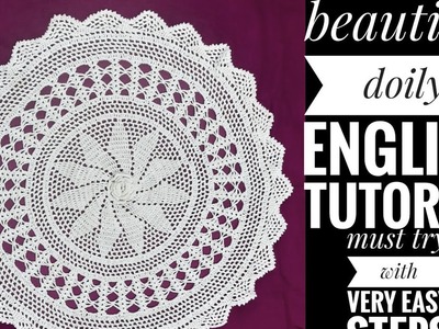 #crochet #doily #vanditabatra #tutorial #hoetomake #part1 #crosia #design #pattern #DIY #decor #easy