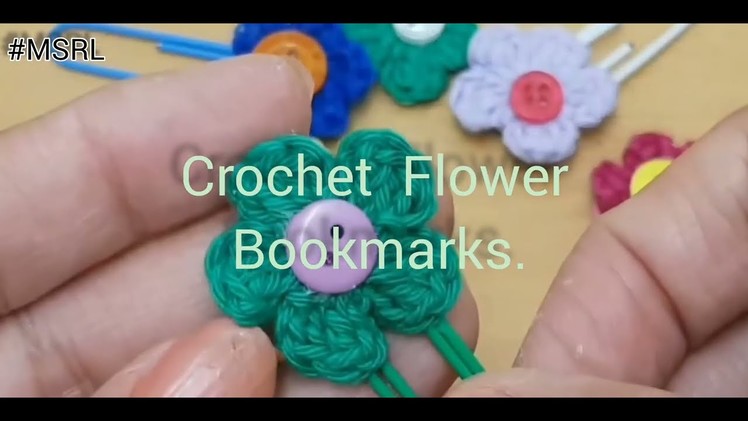 Crochet Flower  Bookmark Beginners Guide To  Crocheting