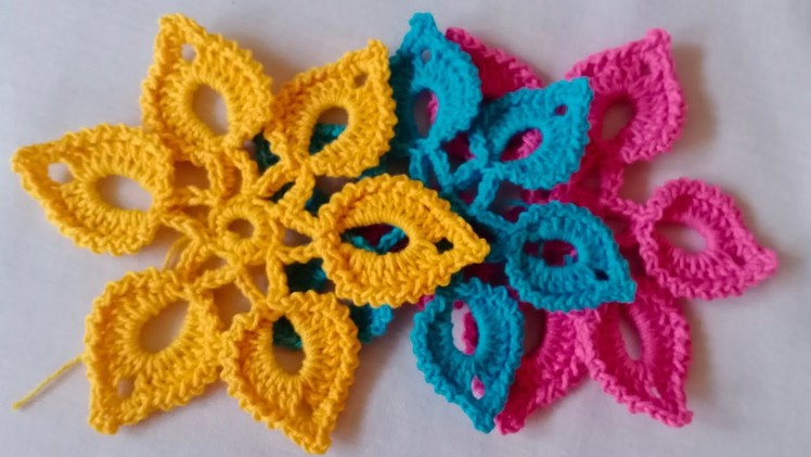 Crochet pattern flowers Crochet tablecloth ,teach step by step. Super Easy for any one