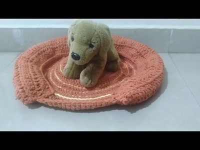 Crochet Pet Bed | Easy Crochet Dog Bed | Club Crafteria