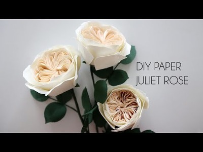 DIY Paper Juliet Rose (How to make paper flower crafts)