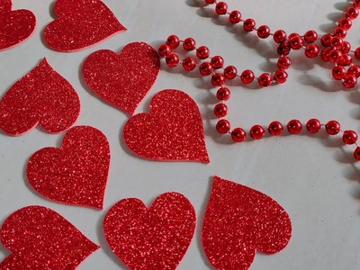 DIY.Valentine's Day Gift craft.Glitter sheet craft.Foamiran.Art & Craft.Valentine show piece