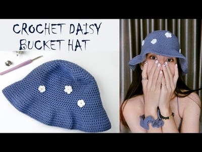 Easy Crochet Daisy Bucket Hat Tutorial | Crochet Bucket Hat DIY
