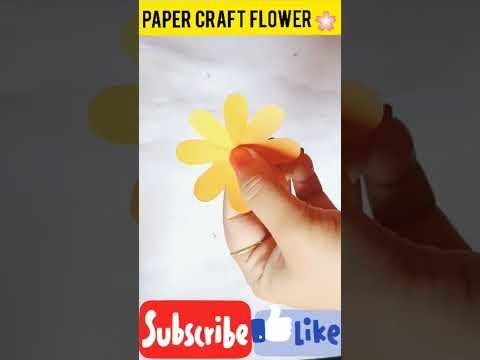 Easy Paper Craft Flower ????#youtubeshorts#shortsvideo#crafting#bestcraftidea#crafts#craftshorts#shorts