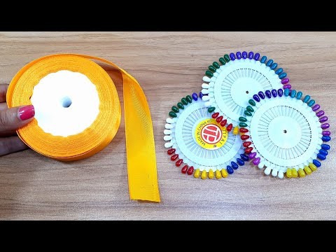 EASY & SIMPLE FLOWER VASE IDEAS WITH COLOR RIBBON & PLASTIC BOTTEL | BEST OUT OF WASTE