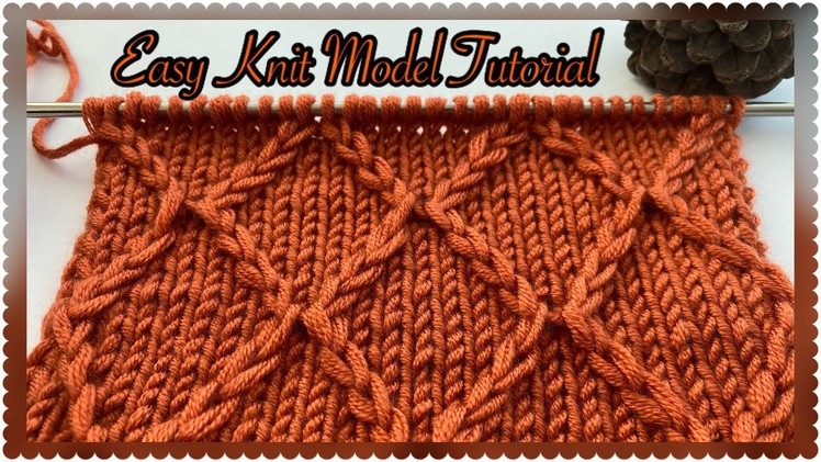 Easy Two Skewer Knitting Pattern -4- Making. Kolay İki Şiş Örgü Modeli -4-Yapımı