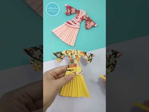 How to make a paper costume. DIY Origami Crafts Tutorial step by step. #shorts